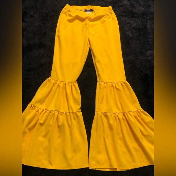 Ladies Wide Leg Pants Size Large New No Tags. They do stretch - Picture 2 of 3